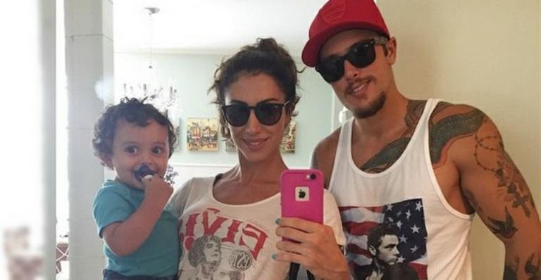 Jaque Khury posa com Gael e Rafael - Instagram/Reprodução