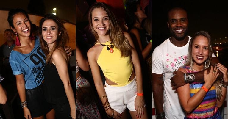 Yanna Lavigne, Tatá Werneck, Juliana Paiva, Rafael Zulu e a namorada - Raphael Mesquita/Divulgação