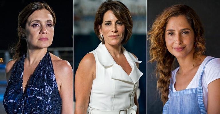 Camila Pitanga, Adriana Esteves e Glória Pires vão chamar a atenção com os looks de suas personagens na novela Babilônia - TV Globo