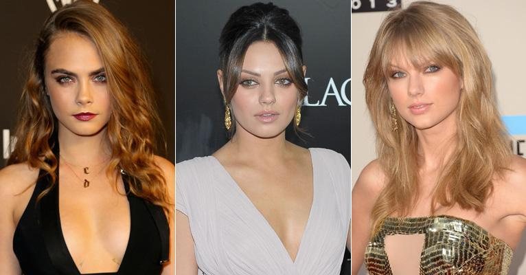 Cara Delevingne, Mila Kunis e Taylor Swift - Getty Images