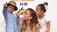 Jennifer Lopez com os filhos, Max e Emme - Getty Images