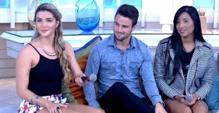 Aline, Rafael e Talita participam do Encontro - TV Globo/Reprodução