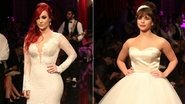 Josie Pessoa e Bruna Linzmeyer em desfile de noivas - Thiago Duran/AgNews