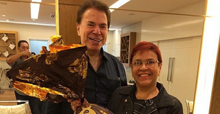 Silvio Santos presenteia amiga com ovo de Páscoa - Instagram/Reprodução