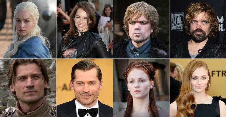 Veja como são os atores da série 'Game of Thrones' - Reprodução/ Divulgação/ Getty Images