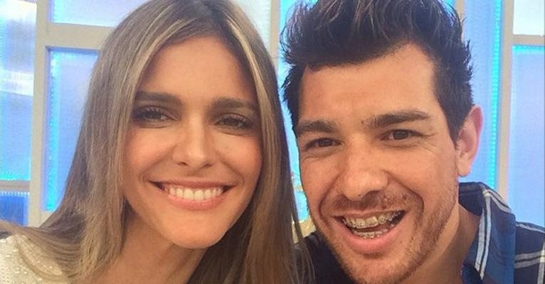 Fernanda Lima se diverte com Cézar, do BBB 15 - Reprodução/Instagram