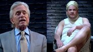 Michael Douglas recria cena de 'Instinto Selvagem' com James Corden - Reprodução