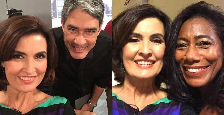 Fátima Bernardes faz selfies nos bastidores da Globo - Reprodução / Instagram