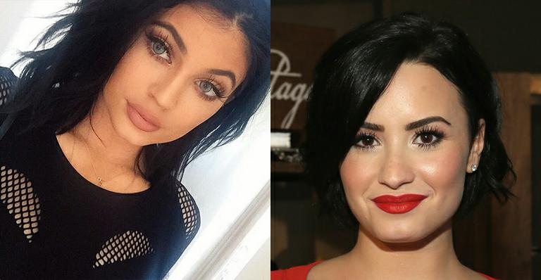 Demi Lovato elogia os lábios de Kylie Jenner - Reprodução/ Instagram; Getty Images