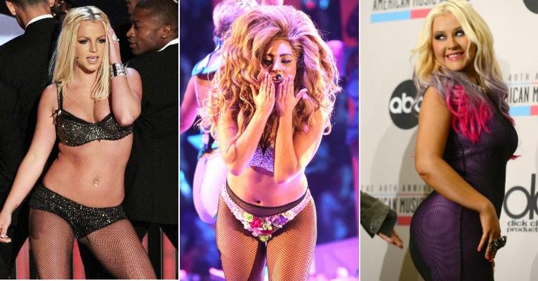 Britney Spears, Lady Gaga e Christina Aguilera - Getty Images