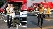 Giovanna Ewbank e vips vão para festival de helicóptero - Felipe Panfili/AgNews