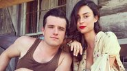 Thaila Ayala posa no set com Josh Hutcherson - Instagram/Reprodução