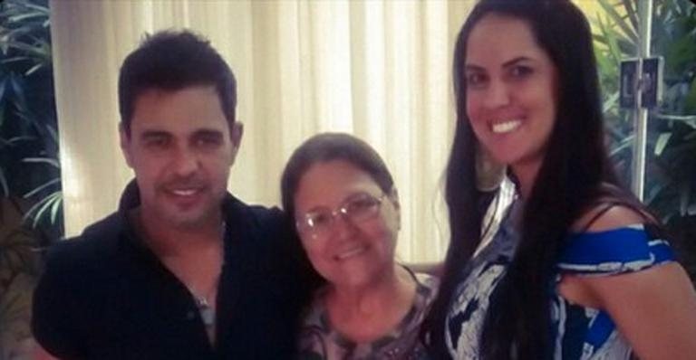 Zezé Di Camargo, dona Helena e Graciele Lacerda - Instagram/Reprodução