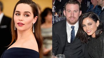 Emilia Clarke e Channing Tatum com a mulher, Jenna Dewan-Tatum - Getty Images