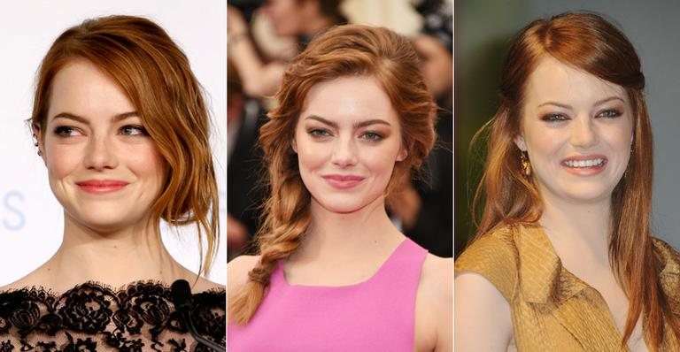 Emma Stone: Inspire-se nos penteados simples e delicados da atriz - Getty Images