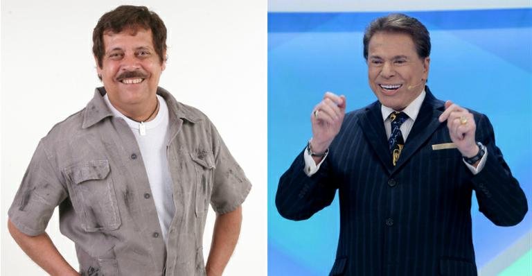 Carlinhos Aguiar e Silvio Santos - Lourival Ribeiro/SBT