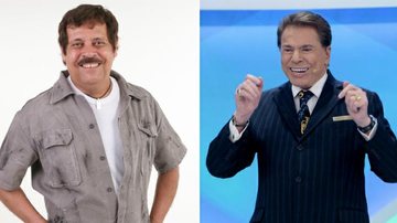 Carlinhos Aguiar e Silvio Santos - Lourival Ribeiro/SBT