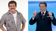 Carlinhos Aguiar e Silvio Santos - Lourival Ribeiro/SBT