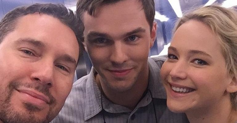 Bryan Singer, Nicholas Haunt e Jennifer Lawrence - Reprodução/ Instagram