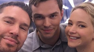 Bryan Singer, Nicholas Haunt e Jennifer Lawrence - Reprodução/ Instagram