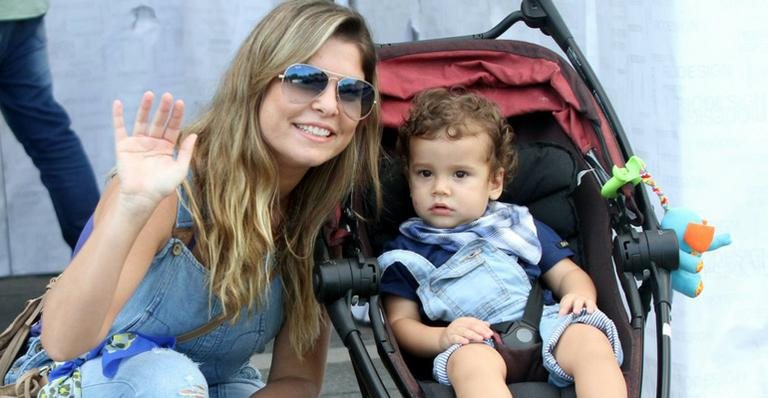 Bárbara Borges e o filho, Martin Bem - Marcos Ferreira / Photo Rio News