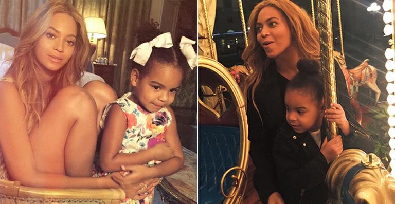 Beyoncé com a filha, Blue Ivy - Reprodução / Beyonce.com