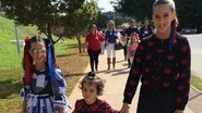 Maria, Clara e Helena chegam para Festa Junina na escola - Instagram/Reprodução