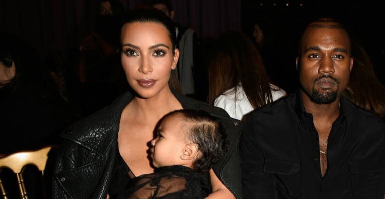 Kim Kardashian, North West e Kannye West - Getty Images