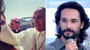 Rodrigo Santoro: Emoção na Praça São Pedro - Reprodução TV Globo