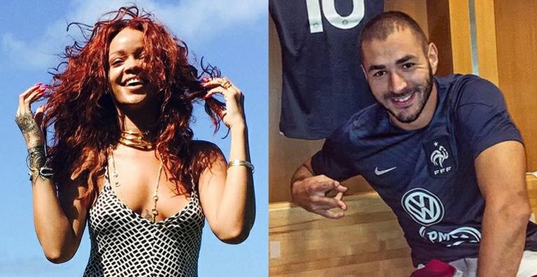 Rihanna e Karim Benzema - Reprodução / Instagram