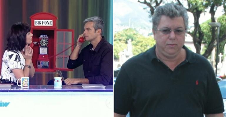 Otaviano Costa conversa com Boninho durante o Video Show - TV Globo/Reprodução e AgNews