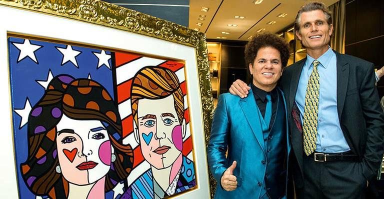 Quadro de Romero Britto leiloado - COPYRIGHT 2015 MONTBLANC NORTH AMERICA