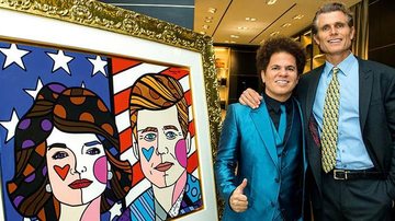 Quadro de Romero Britto leiloado - COPYRIGHT 2015 MONTBLANC NORTH AMERICA