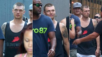 Nick Carter, dos 'Backstreet Boys', é rodeado por fãs no Rio de Janeiro - AgNews