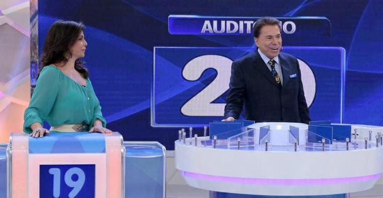 Silvio Santos e Sula Miranda - Lourival Ribeiro/SBT