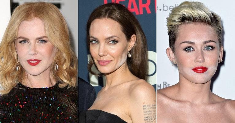 Nicole Kidman, Angelina Jolie e Miley Cyrus - Getty Images