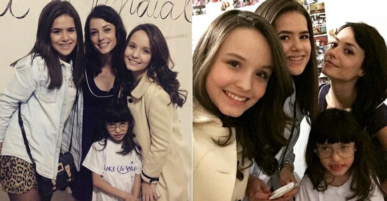 Maisa Silva, Larissa Manoela e Rosanne Mulholland realizam sonho de fã - Instagram/Reprodução