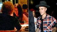 Justin Bieber tenta estragar noite romântica de Selena Gomez e Ed Sheeran - Twitter/Reprodução e AKM-GSI/Splash