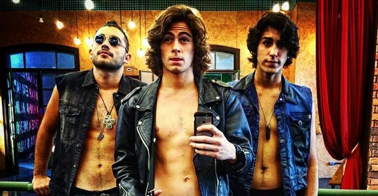 Rafael Vitti com Gabriel Reif  e Caio Lucas Leão - Instagram/Reprodução