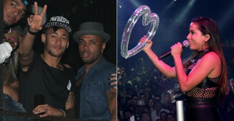 Neymar curte show de Anitta no Rio - AgNews