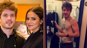 Bruna Marquezine e Maurício Destri - TV Globo; Reprodução / Snapchat