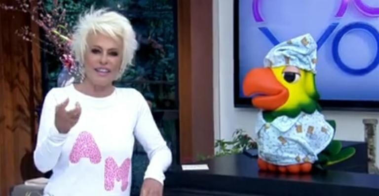 Ana Maria Braga apresenta o Mais Você de pijama na Globo - TV Globo/Reprodução