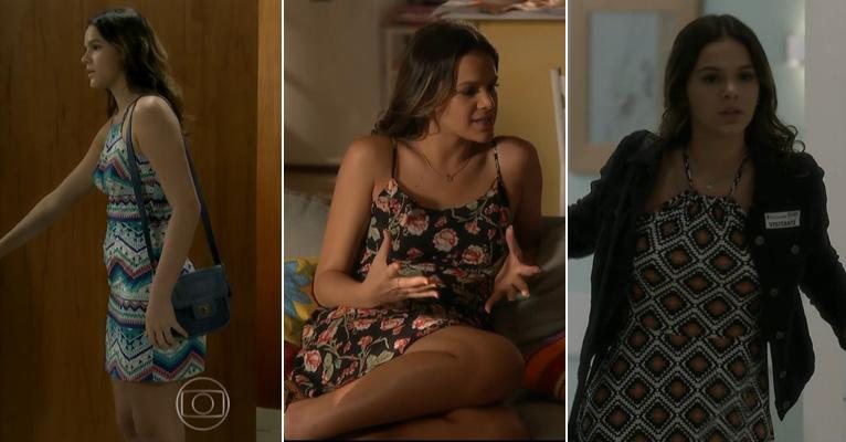 7 batas e vestidos estampados de Mari, personagem de Bruna Marquezine em I Love Paraisópolis - Reprodução/ TV Globo