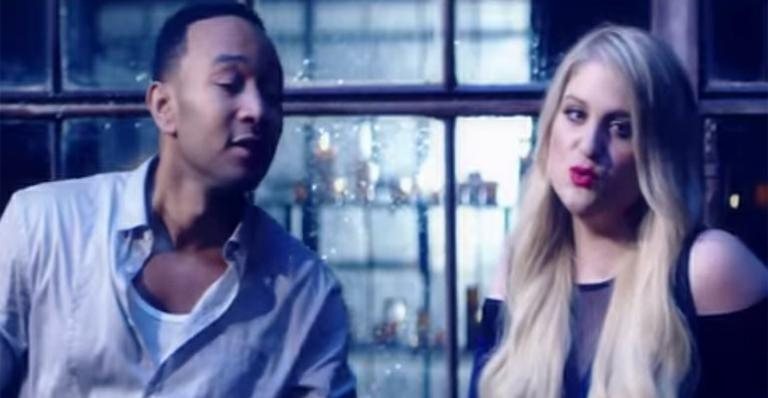 Meghan Trainor e John Legend aparecem em clima de romance em videoclipe - Reprodução