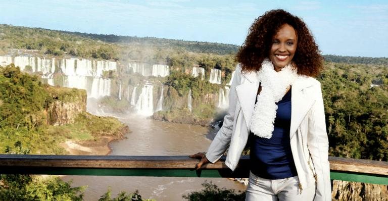 Convidada para 6º Fórum Mundial de Meio Ambiente, Isabel Fillardis visita o Parque Nacional do Iguaçu. - GUSTAVO RAMPINI E ANDERSON FERREIRA