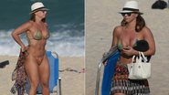 Viviane Araújo em praia no Rio de Janeiro - Dilson Silva / AgNews