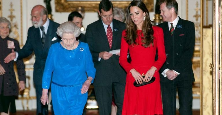 Duquesa de Cabridge e Elizabeth II - Getty Images