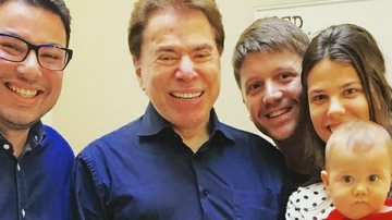 Silvio Santos e Daniel Zukerman se encontram em salão - Instagram/Reprodução