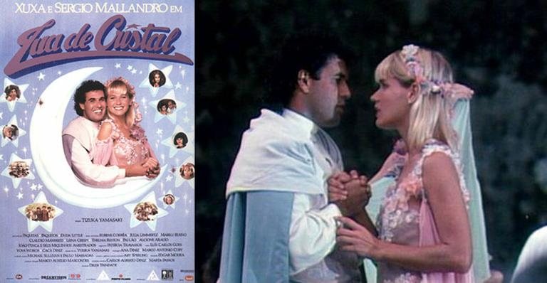 Xuxa Meneghel e Sérgio Mallandro em 'Lua de Cristal - Reprodução