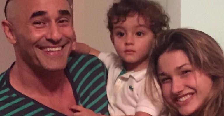 Luciano Szafir com os filhos David e Sasha - Instagram/Reprodução